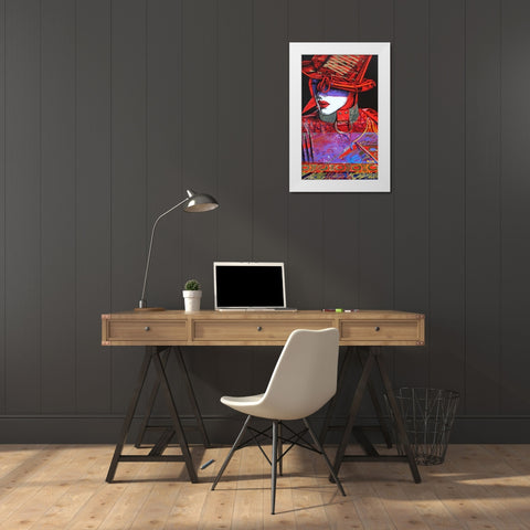 Devine Devil White Modern Wood Framed Art Print by Stevenson, Graeme