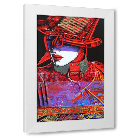 Devine Devil White Modern Wood Framed Art Print by Stevenson, Graeme