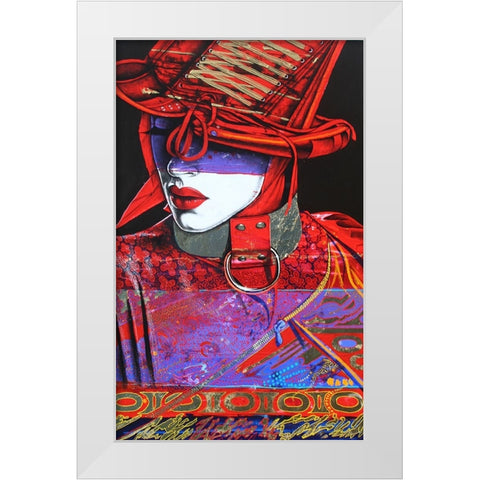 Devine Devil White Modern Wood Framed Art Print by Stevenson, Graeme