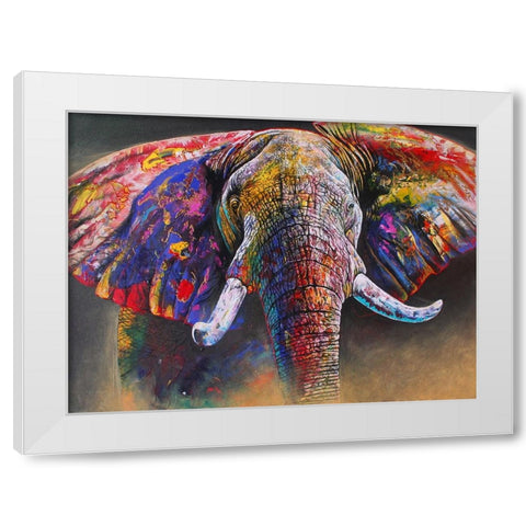 Electric Charge White Modern Wood Framed Art Print by Stevenson, Graeme
