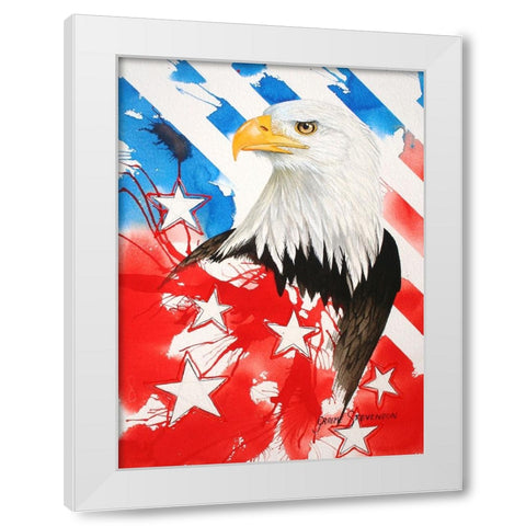 Liberty 2 White Modern Wood Framed Art Print by Stevenson, Graeme