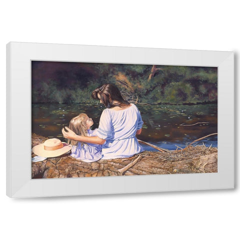 My Mothers Memories White Modern Wood Framed Art Print by Stevenson, Graeme