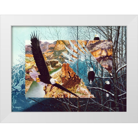 No Bounds No Barriers White Modern Wood Framed Art Print by Stevenson, Graeme
