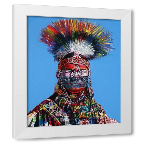 Noble Mind White Modern Wood Framed Art Print by Stevenson, Graeme