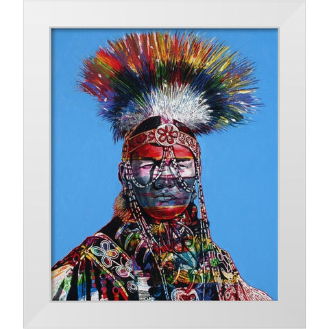 Noble Mind White Modern Wood Framed Art Print by Stevenson, Graeme