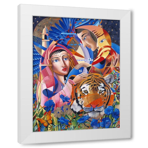 Sweet Taste Of India White Modern Wood Framed Art Print by Stevenson, Graeme