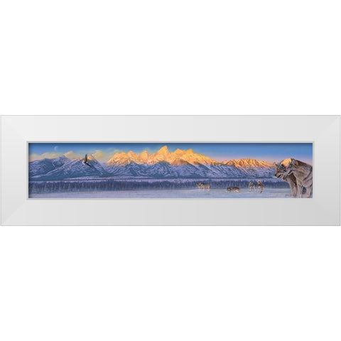 The Home Coming White Modern Wood Framed Art Print by Stevenson, Graeme