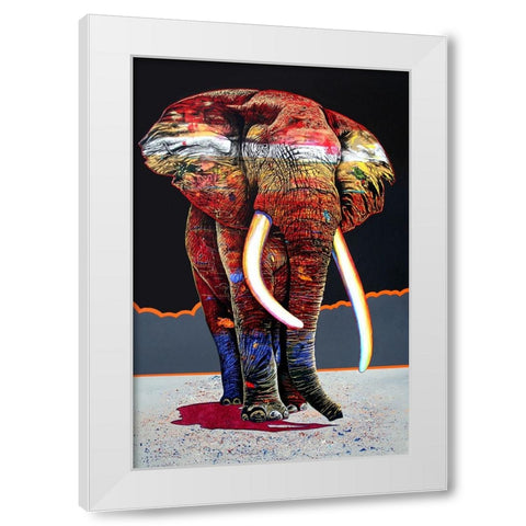 The Magnificent One White Modern Wood Framed Art Print by Stevenson, Graeme