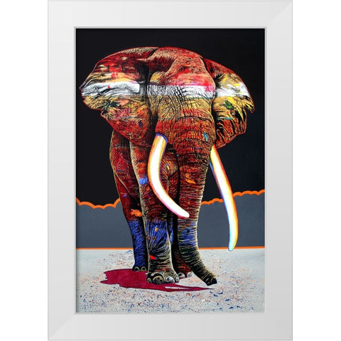 The Magnificent One White Modern Wood Framed Art Print by Stevenson, Graeme