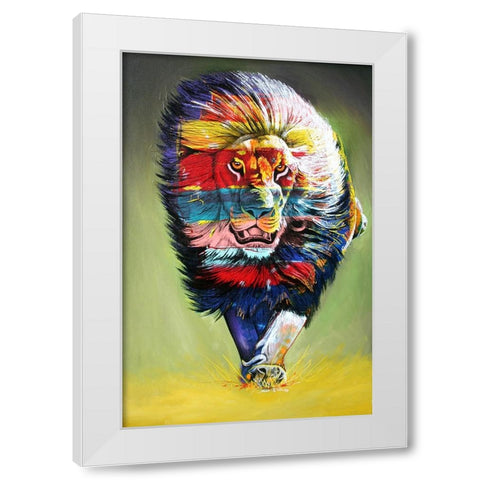 The Rainbow Hunter White Modern Wood Framed Art Print by Stevenson, Graeme