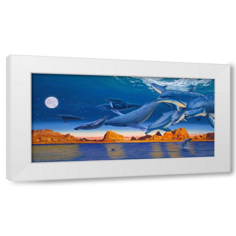 The Return Home White Modern Wood Framed Art Print by Stevenson, Graeme