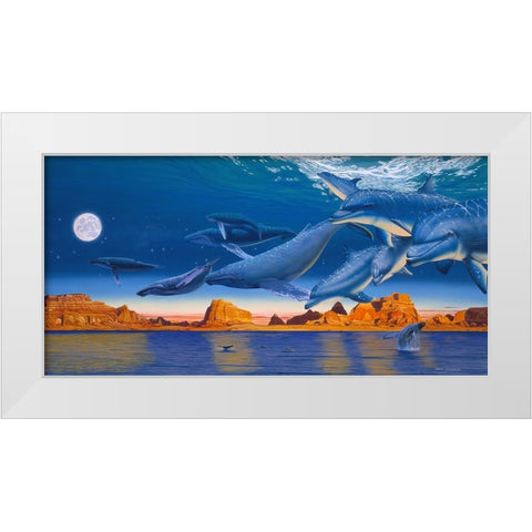 The Return Home White Modern Wood Framed Art Print by Stevenson, Graeme