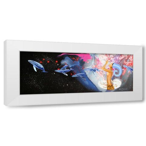 Universal Waters White Modern Wood Framed Art Print by Stevenson, Graeme