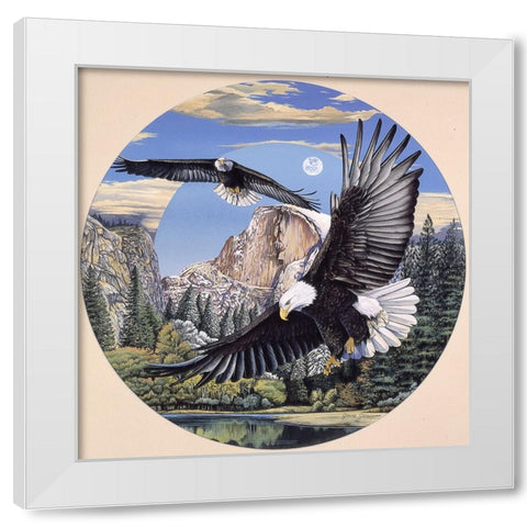 Yosemite Majesty White Modern Wood Framed Art Print by Stevenson, Graeme
