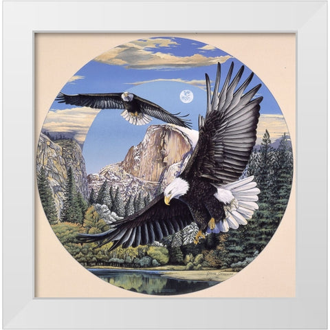 Yosemite Majesty White Modern Wood Framed Art Print by Stevenson, Graeme