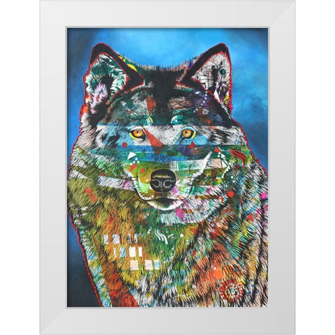 Wolfen White Modern Wood Framed Art Print by Stevenson, Graeme