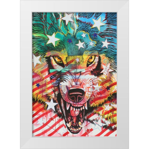 Dont mess with me 1 White Modern Wood Framed Art Print by Stevenson, Graeme