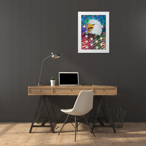 What ever it takes 2 White Modern Wood Framed Art Print by Stevenson, Graeme