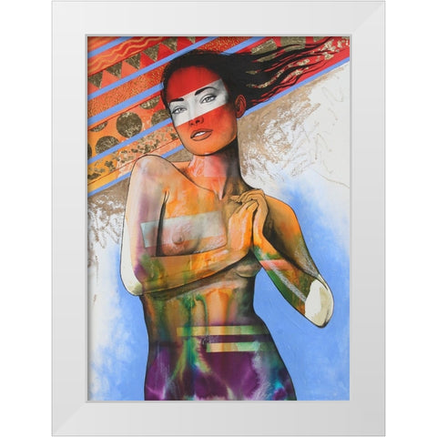 Go Ahead White Modern Wood Framed Art Print by Stevenson, Graeme