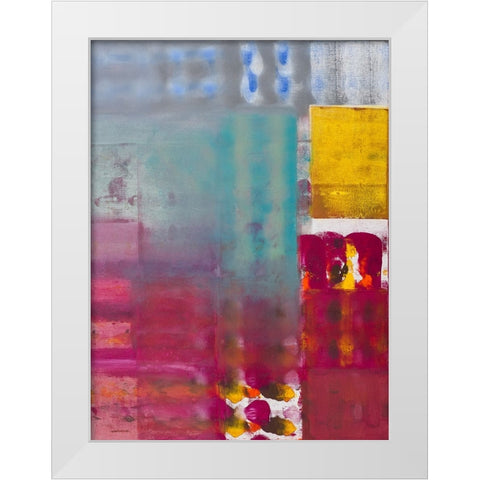 The Storm Passes By White Modern Wood Framed Art Print by Khorasani, Hooshang