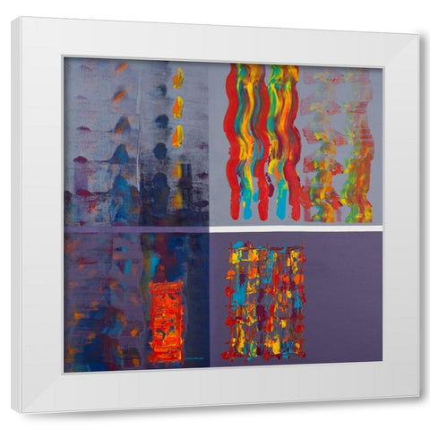 Window to the Storm White Modern Wood Framed Art Print by Khorasani, Hooshang