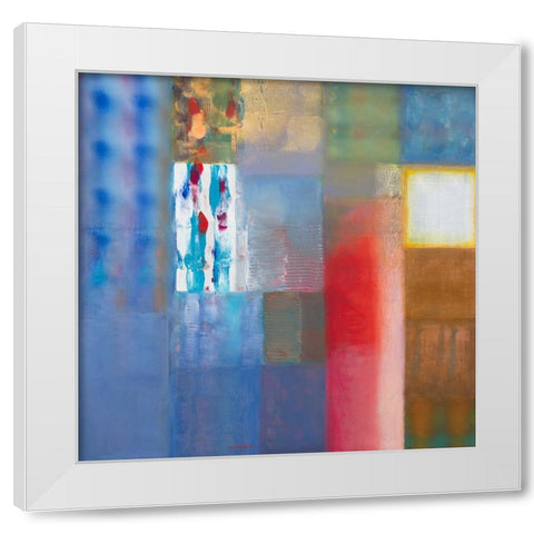 Calm after the Storm White Modern Wood Framed Art Print by Khorasani, Hooshang