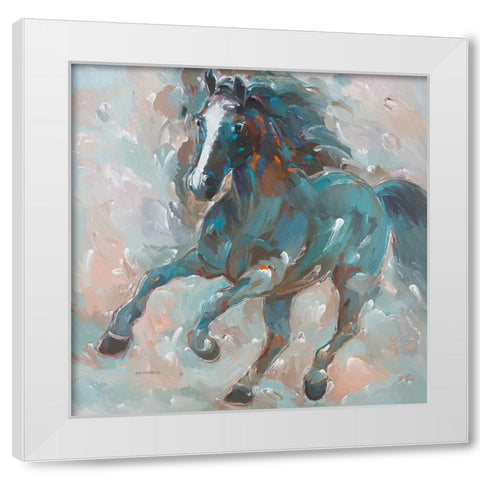Knight of the Night White Modern Wood Framed Art Print by Khorasani, Hooshang