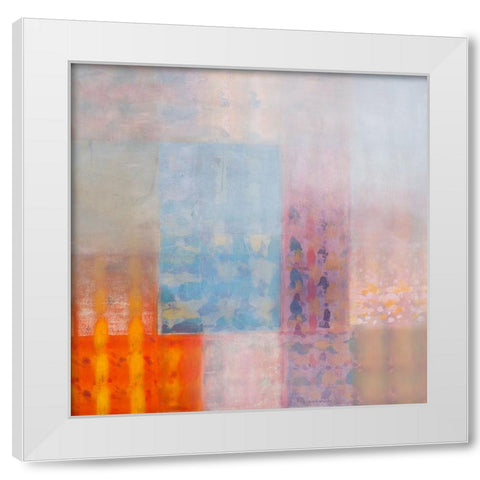 Harmonies I White Modern Wood Framed Art Print by Khorasani, Hooshang
