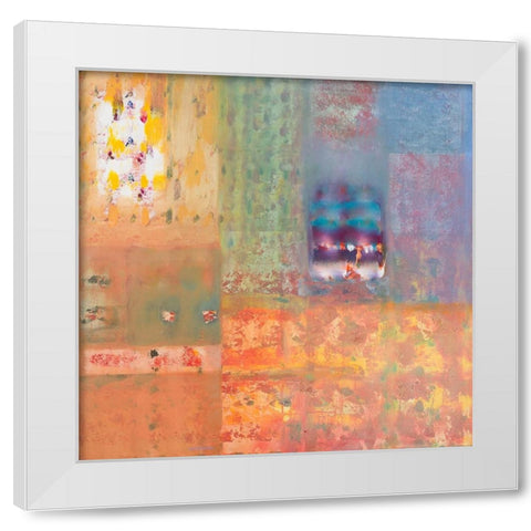 Harmonies III White Modern Wood Framed Art Print by Khorasani, Hooshang