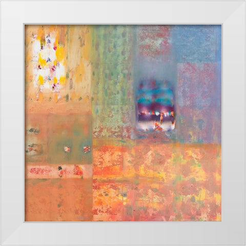 Harmonies III White Modern Wood Framed Art Print by Khorasani, Hooshang