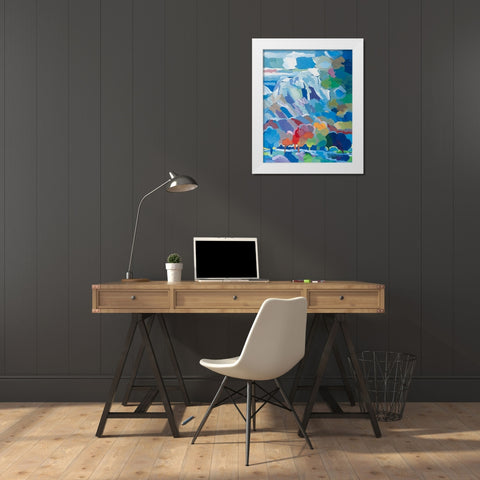 Cottonwood Connection White Modern Wood Framed Art Print by Khorasani, Hooshang