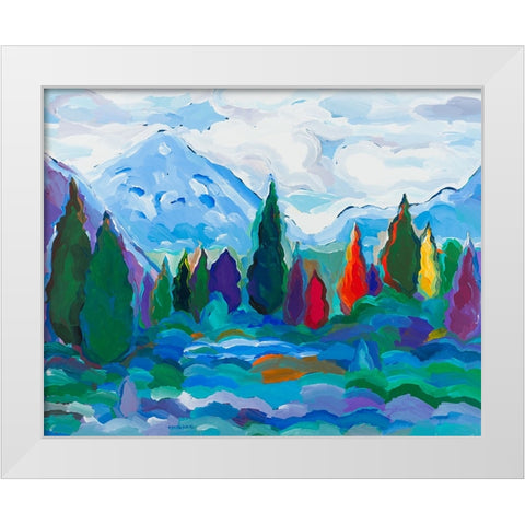 Glacier Legacy #2 White Modern Wood Framed Art Print by Khorasani, Hooshang