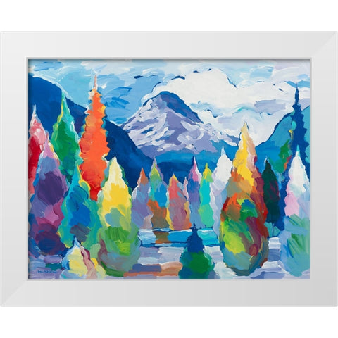 Glacier Legacy #5 White Modern Wood Framed Art Print by Khorasani, Hooshang