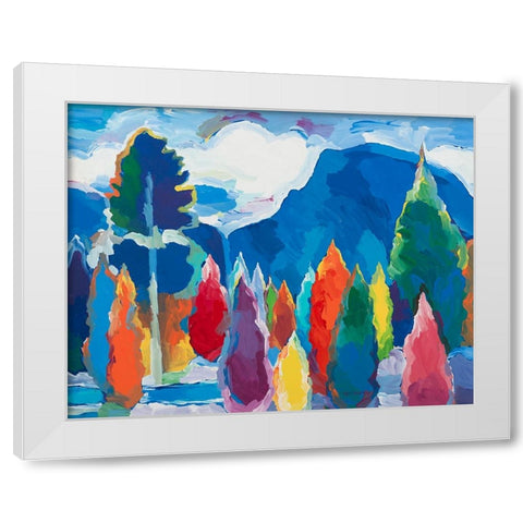 Reach for the Sky #3 White Modern Wood Framed Art Print by Khorasani, Hooshang