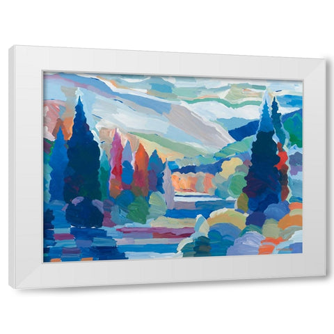 Colorado Quintessence White Modern Wood Framed Art Print by Khorasani, Hooshang