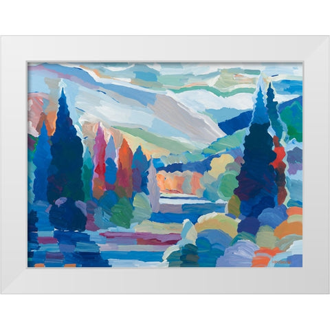 Colorado Quintessence White Modern Wood Framed Art Print by Khorasani, Hooshang