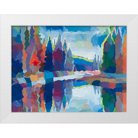 Gateway to Paradise White Modern Wood Framed Art Print by Khorasani, Hooshang