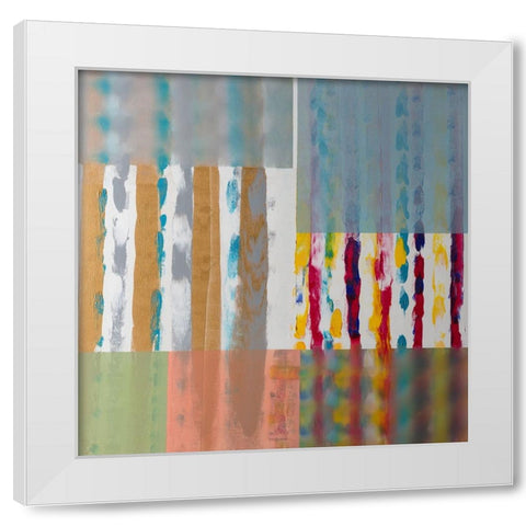 Shades of Color White Modern Wood Framed Art Print by Khorasani, Hooshang