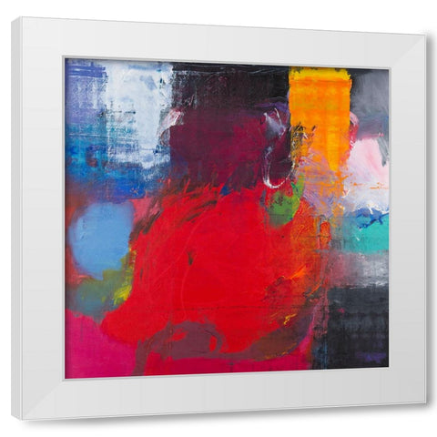 Joy #3 White Modern Wood Framed Art Print by Khorasani, Hooshang
