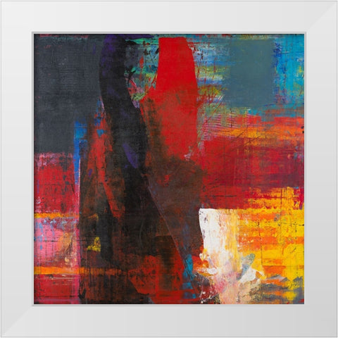 Range of Emotions White Modern Wood Framed Art Print by Khorasani, Hooshang