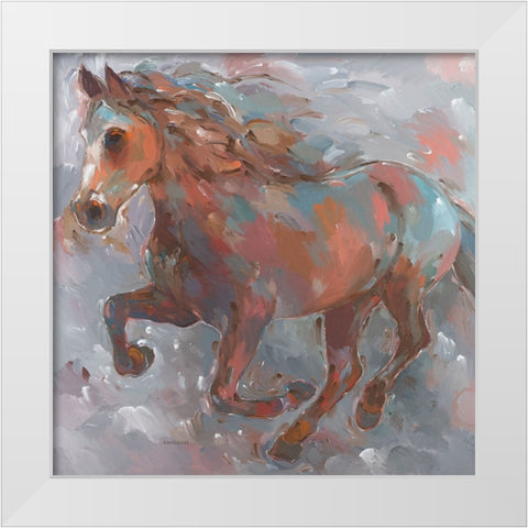 Bay Runner White Modern Wood Framed Art Print by Khorasani, Hooshang