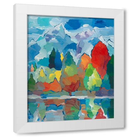 Teton Tribute White Modern Wood Framed Art Print by Khorasani, Hooshang