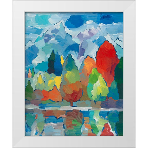Teton Tribute White Modern Wood Framed Art Print by Khorasani, Hooshang
