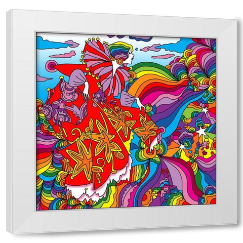 Rainbow_queen White Modern Wood Framed Art Print by Green, Howie