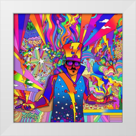 Mr D 2 White Modern Wood Framed Art Print by Green, Howie