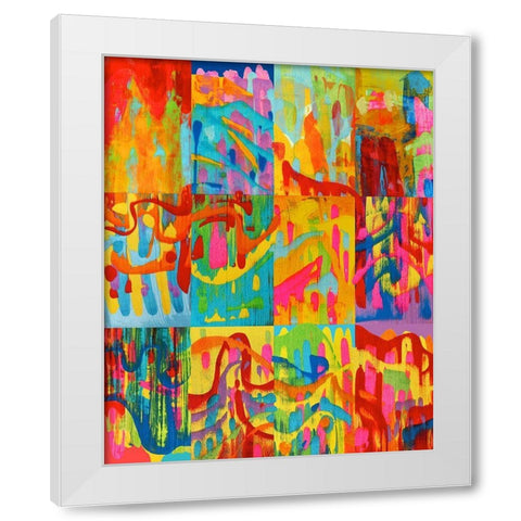 Abstracts-2 White Modern Wood Framed Art Print by Green, Howie