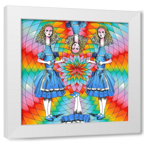 Alice-Extended White Modern Wood Framed Art Print by Green, Howie