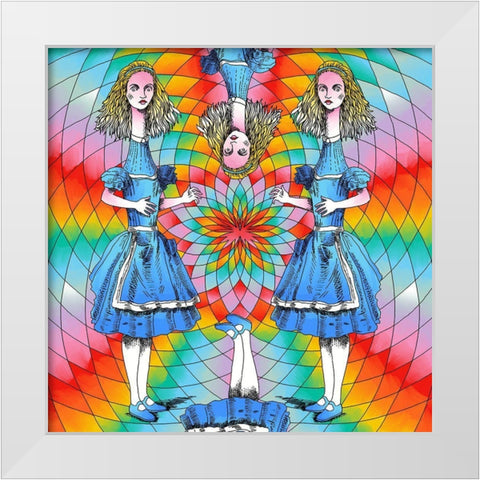 Alice-Extended White Modern Wood Framed Art Print by Green, Howie