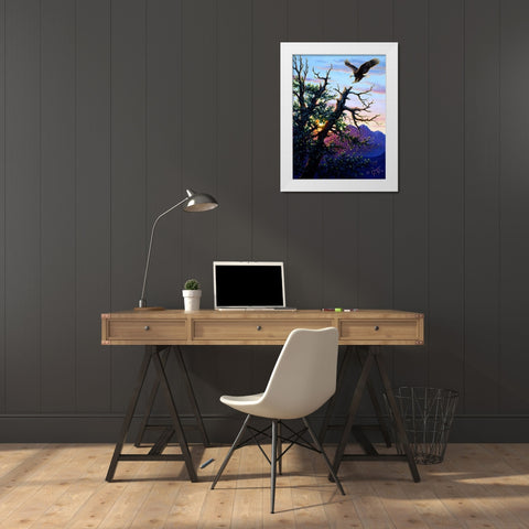 Touchdown PaintingJeff Tift White Modern Wood Framed Art Print by Tift, Jeff