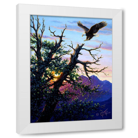 Touchdown PaintingJeff Tift White Modern Wood Framed Art Print by Tift, Jeff